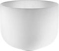 9" White-Frosted Crystal Singing Bowl, Note A4, Brow Chakra Utah Energy Healing Center