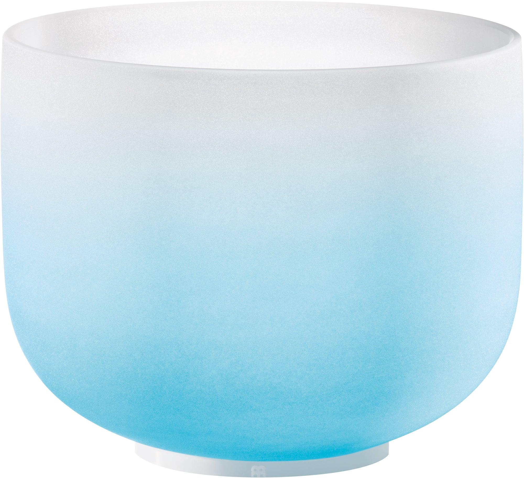 10" Color-Frosted Crystal Singing Bowl, Light Blue, Note G4, Throat Chakra Utah Energy Healing Center