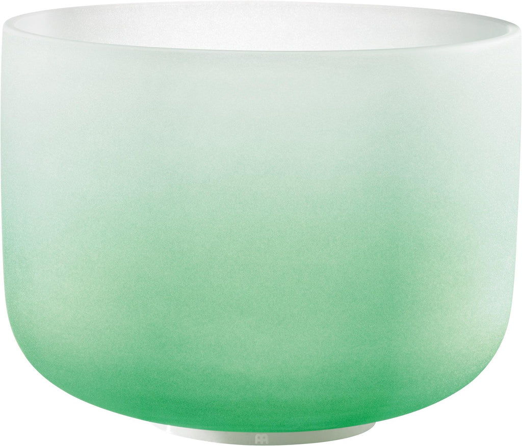 11" Color-Frosted Crystal Singing Bowl, Green, Note F4, Heart Chakra Utah Energy Healing Center