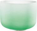 11" Color-Frosted Crystal Singing Bowl, Green, Note F4, Heart Chakra Utah Energy Healing Center