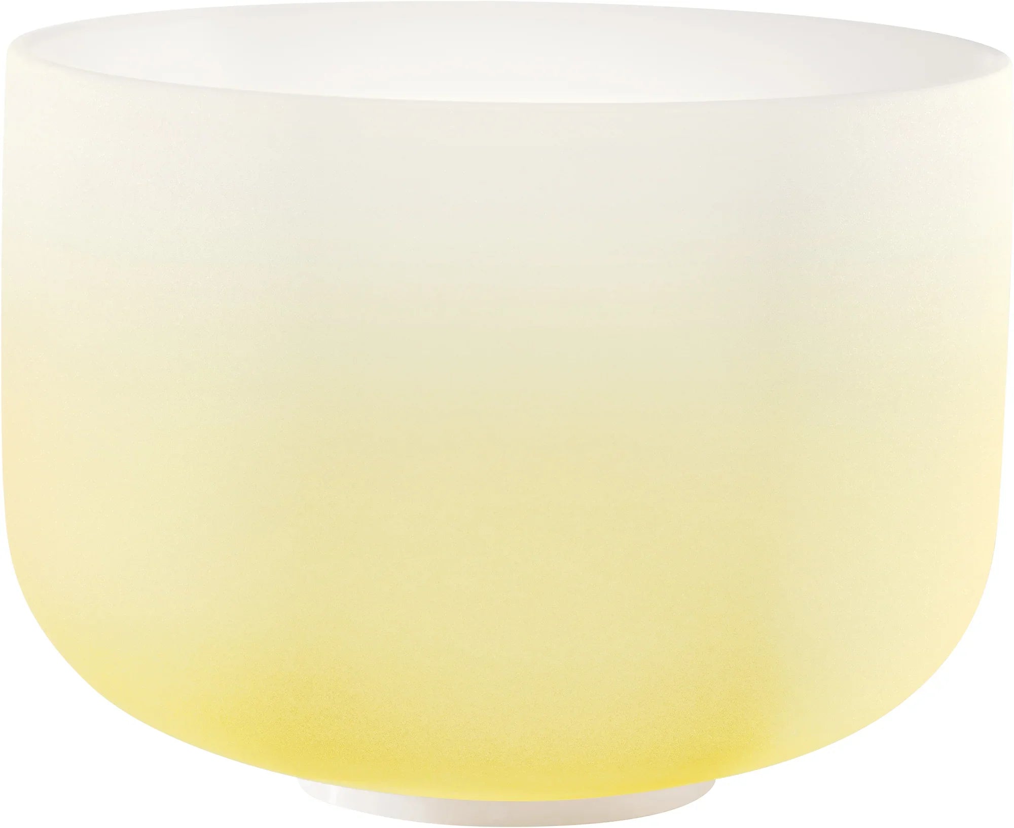 12" Color-Frosted Crystal Singing Bowl, Yellow, Note E4, Solar Plexus Chakra Utah Energy Healing Center