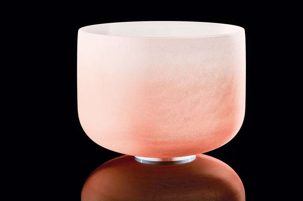 13" Color-Frosted Crystal Singing Bowl, Orange, Note D4, Sacral Chakra Utah Energy Healing Center