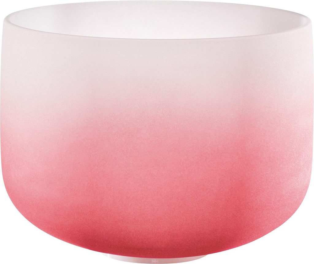 14" Color-Frosted Crystal Singing Bowl, Red, Note C4, Root Chakra Utah Energy Healing Center