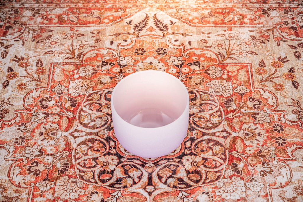 8" Color-Frosted Crystal Singing Bowl, Purple, Note B4, Crown Chakra Utah Energy Healing Center