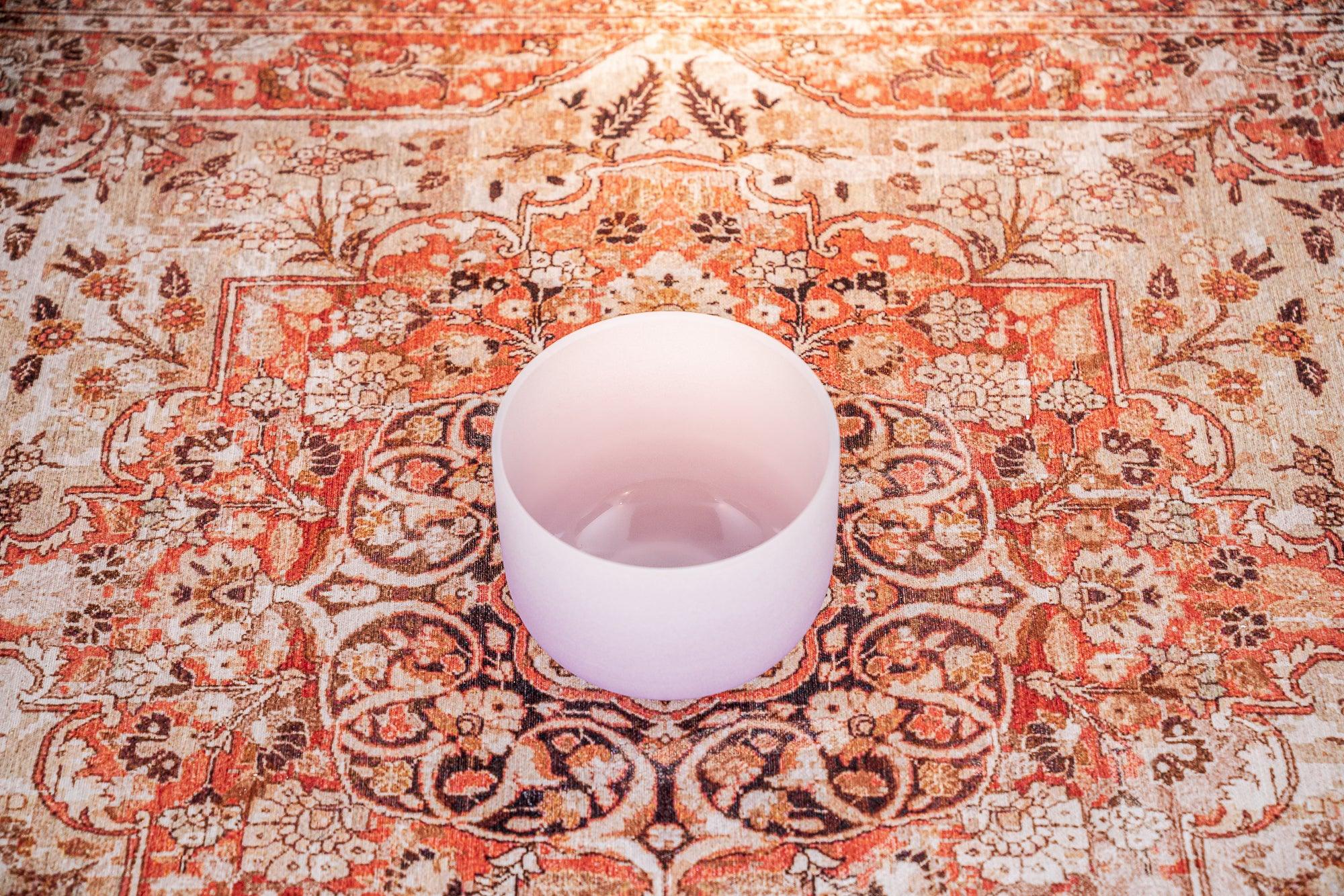 8" Color-Frosted Crystal Singing Bowl, Purple, Note B4, Crown Chakra Utah Energy Healing Center
