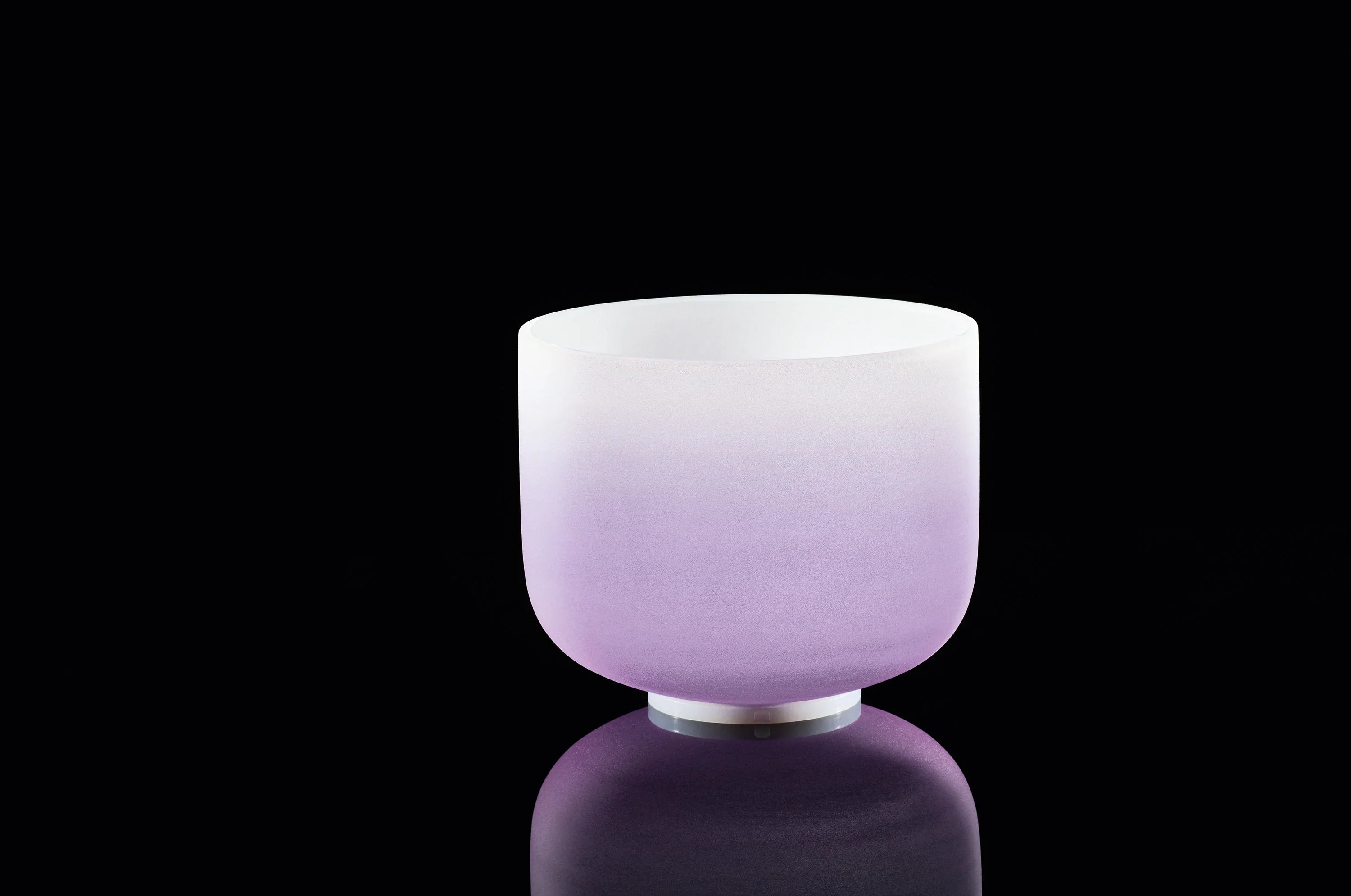 8" Color-Frosted Crystal Singing Bowl, Purple, Note B4, Crown Chakra Utah Energy Healing Center