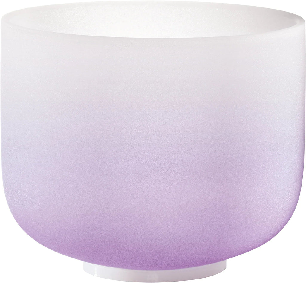 8" Color-Frosted Crystal Singing Bowl, Purple, Note B4, Crown Chakra Utah Energy Healing Center