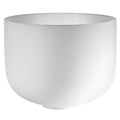 12" White-Frosted Crystal Singing Bowl, Note C4, Root Chakra Utah Energy Healing Center