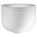 12" White-Frosted Crystal Singing Bowl, Note F3, Heart Chakra Utah Energy Healing Center