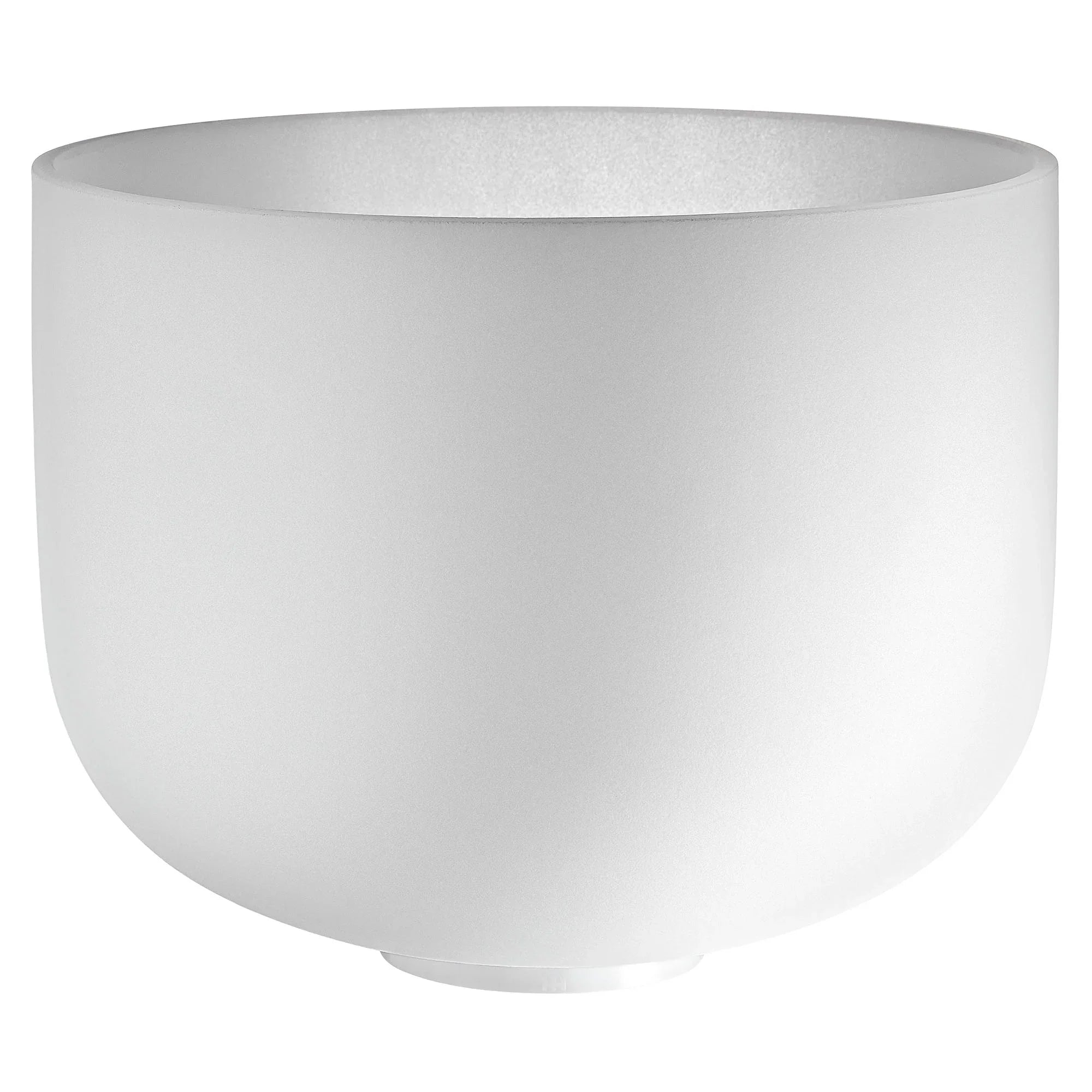 12" White-Frosted Crystal Singing Bowl, Note F3, Heart Chakra Utah Energy Healing Center