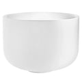 14" White-Frosted Crystal Singing Bowl, Note E3, Solar Plexus Chakra Utah Energy Healing Center