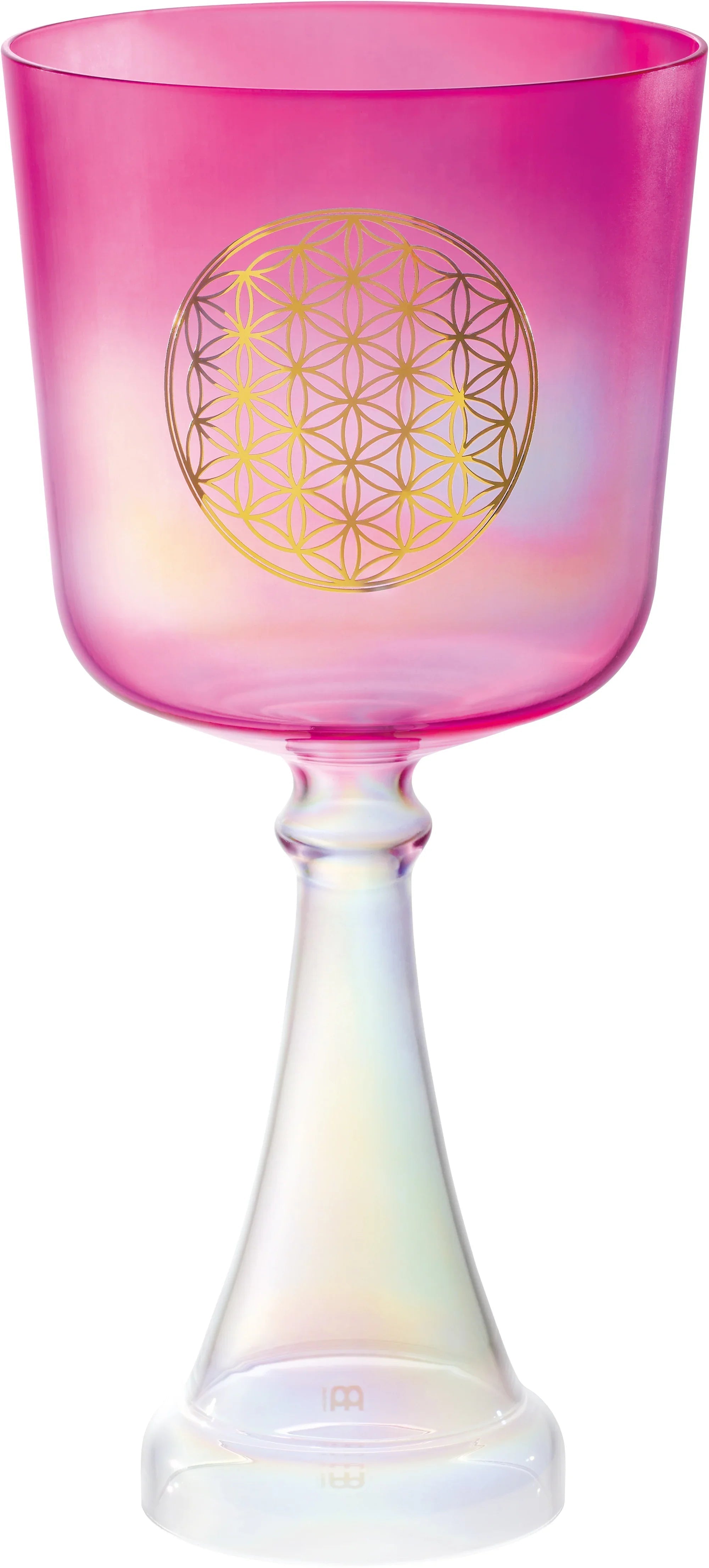 6" Crystal Singing Chalice, F4, Pink, Heart Chakra, Flower of Life Utah Energy Healing Center