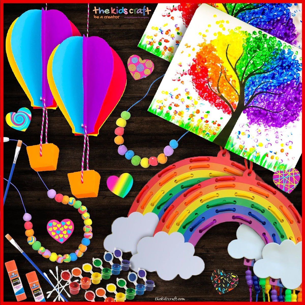 Valentine's Rainbow DIY Crafts Box The Kids Craft