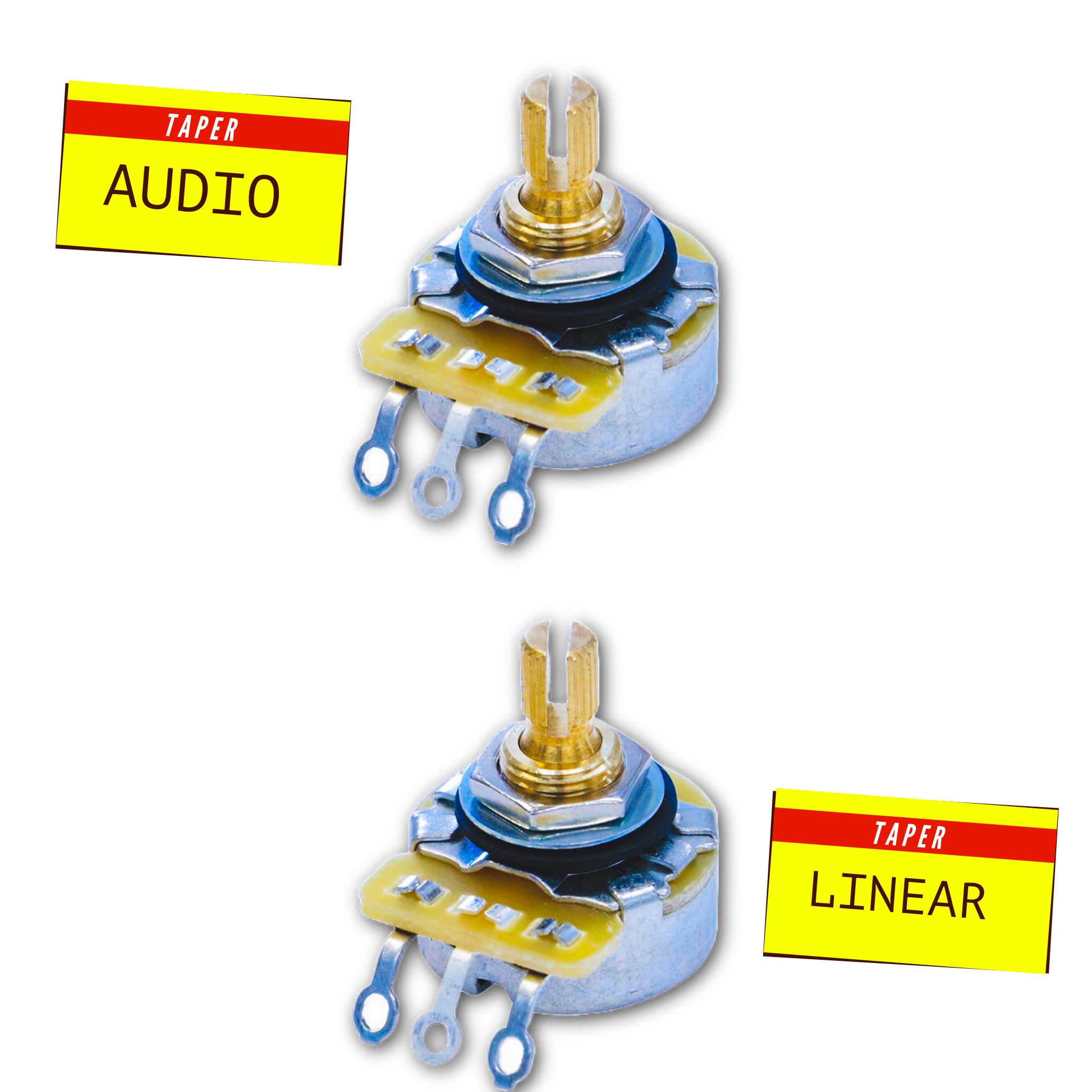250KΩ Potentiometer ¼" Bushing (Fine) Short - Fits Gibson® Randy's LLC