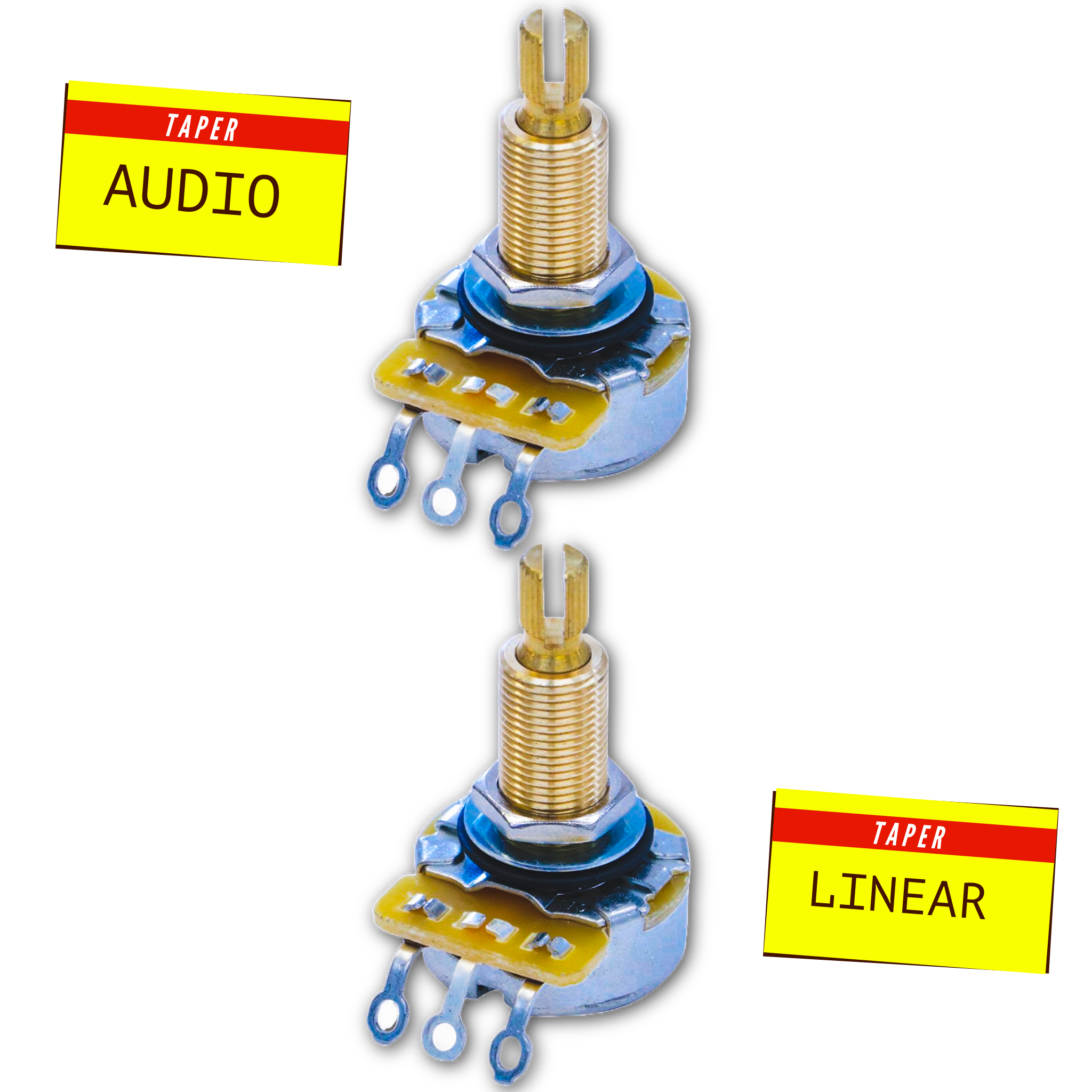 500K Ω Potentiometer for Humbucker Pickups - Fits Gibson® Les Paul® Randy's LLC