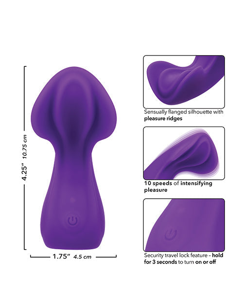 Cascade Wave Rechargeable Vibrator - Purple Adult Toy Box