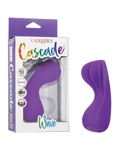 Cascade Wave Rechargeable Vibrator - Purple Adult Toy Box
