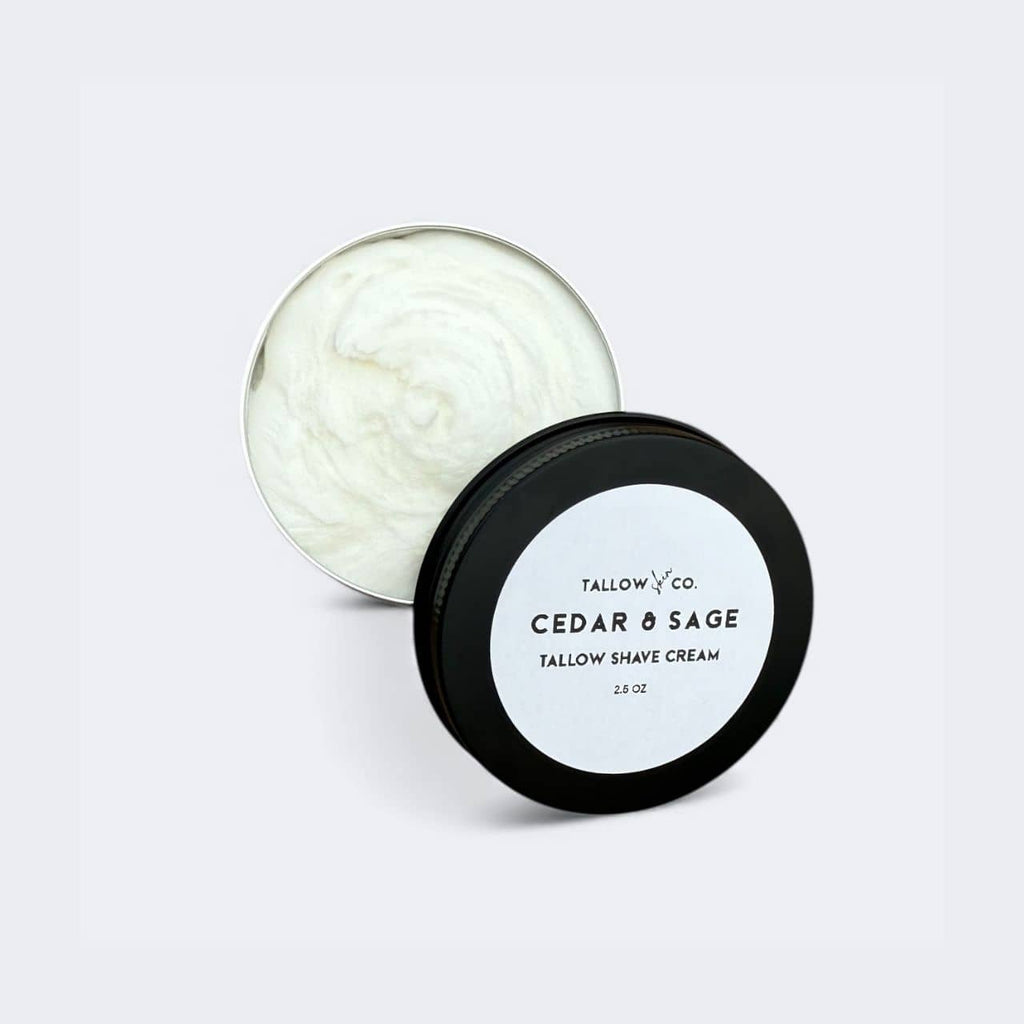 TALLOW SHAVING CREAM | CEDAR & SAGE Tallow Skin Co.