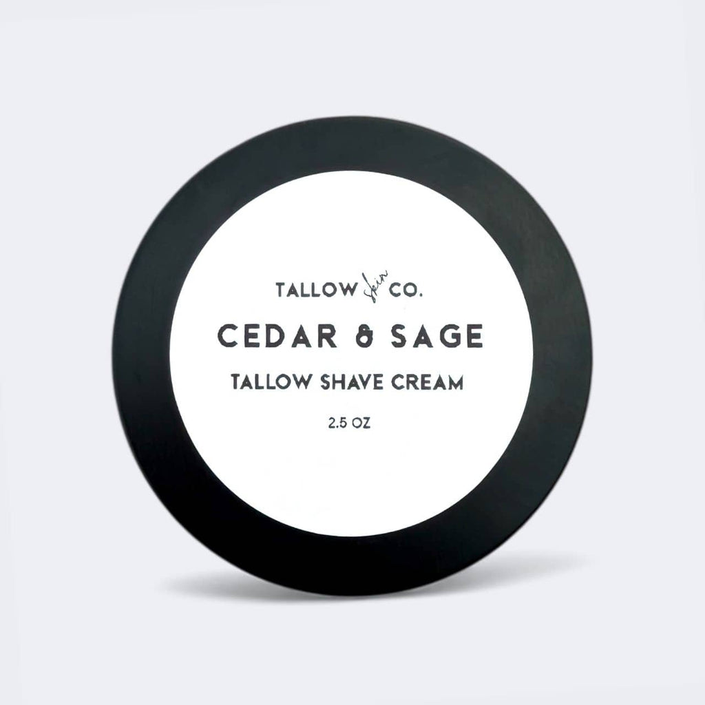 TALLOW SHAVING CREAM | CEDAR & SAGE Tallow Skin Co.