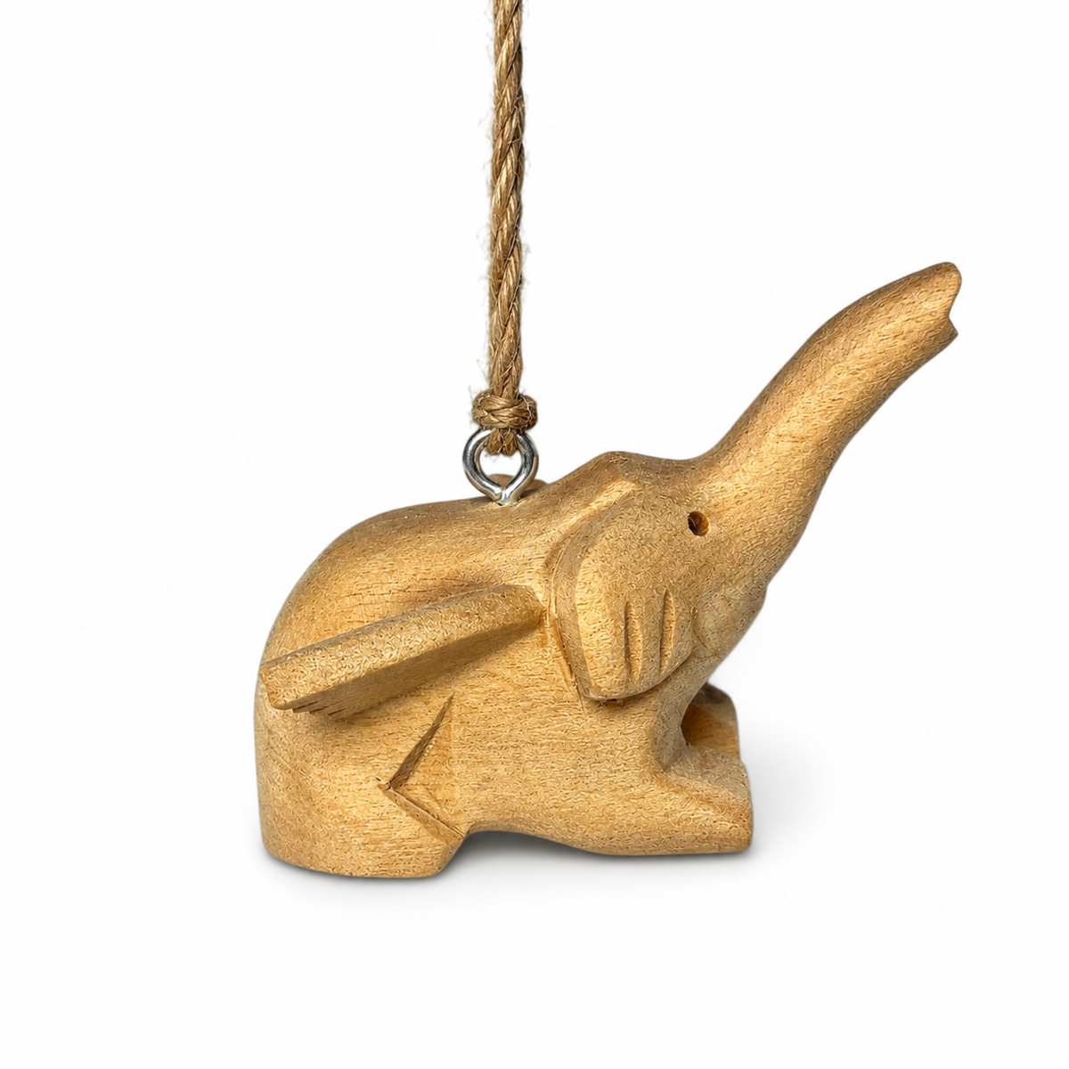 Wooden Flying Elephant ornament Music Frog Co
