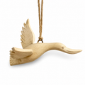 Wooden Flying Heron ornament Music Frog Co