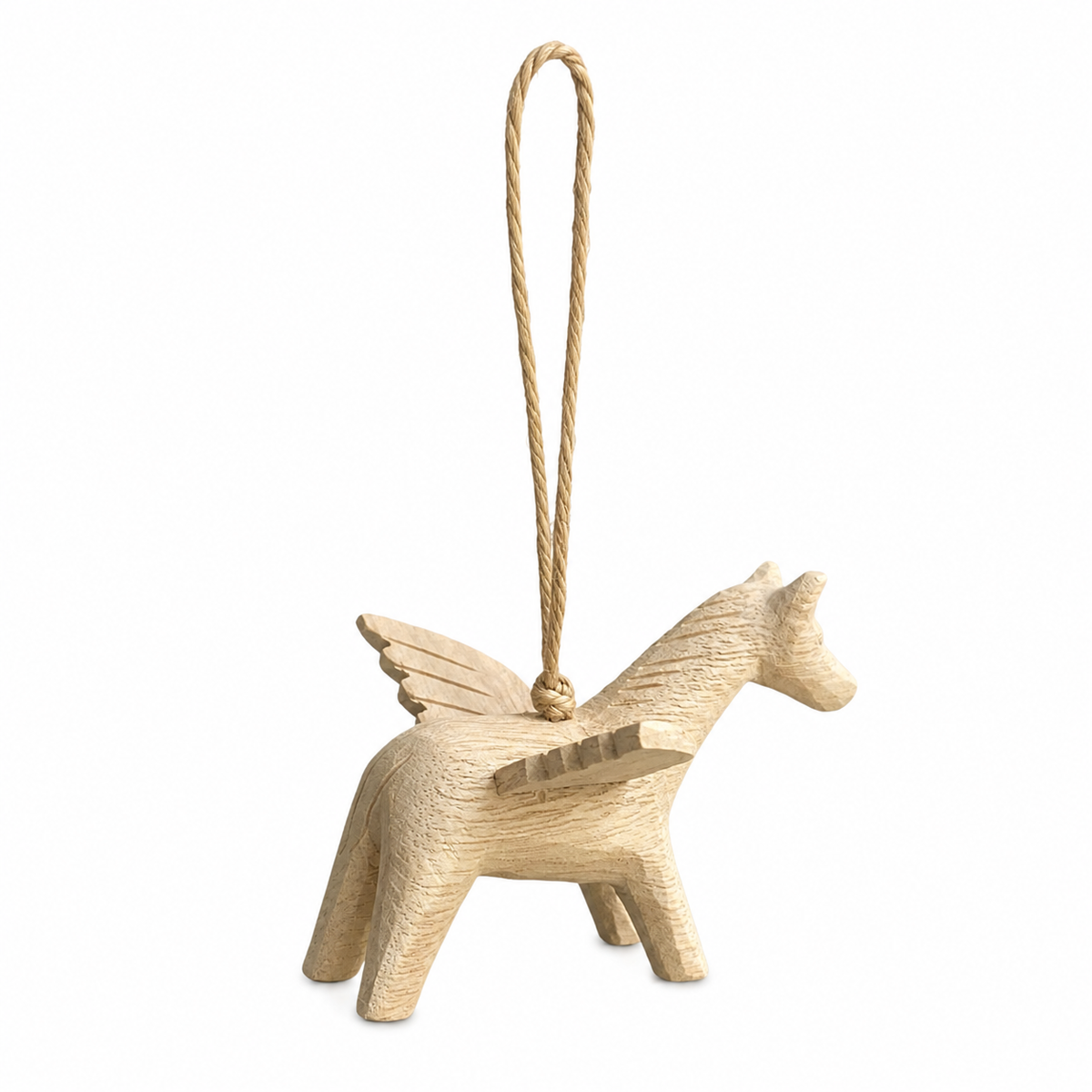 Wooden Flying Horse ornament Music Frog Co