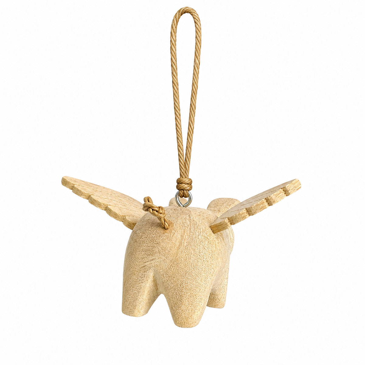 Wooden Flying Pig ornament Music Frog Co