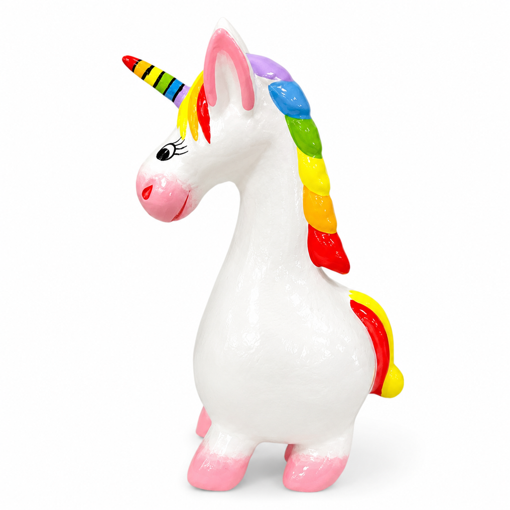 Wooden Unicorn Decoration Figurine Music Frog Co