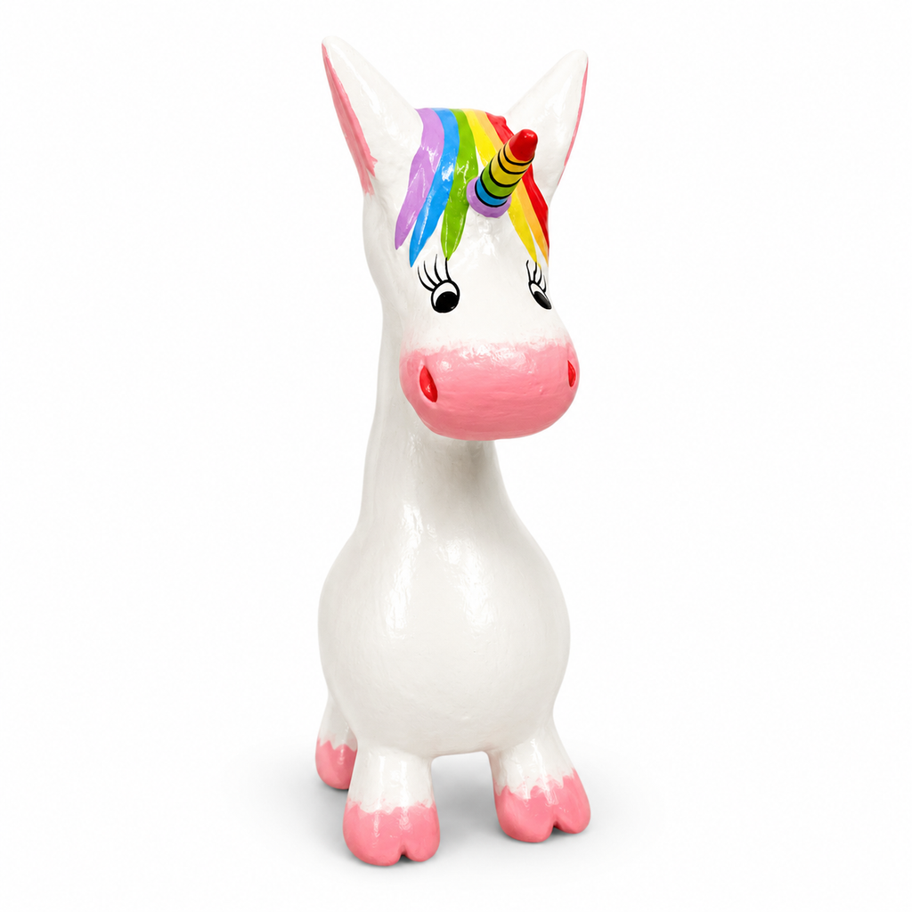 Mini Wooden Unicorn Figurine Music Frog Co