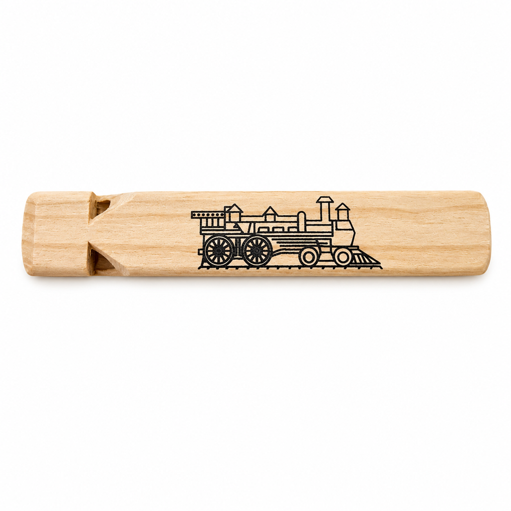 Wooden Train Whistle Music Frog Co