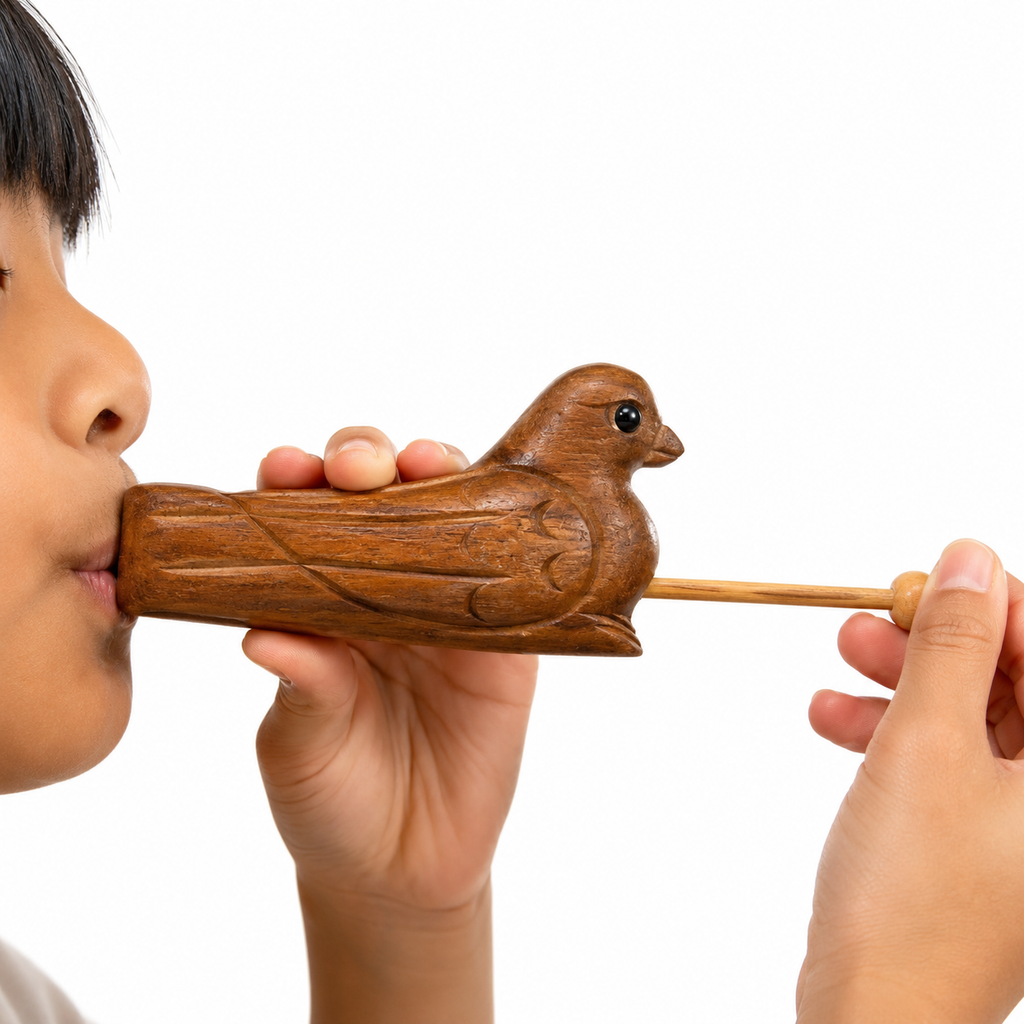 Wooden Musical Whistle Bird Percussion Instrument Music Frog Co
