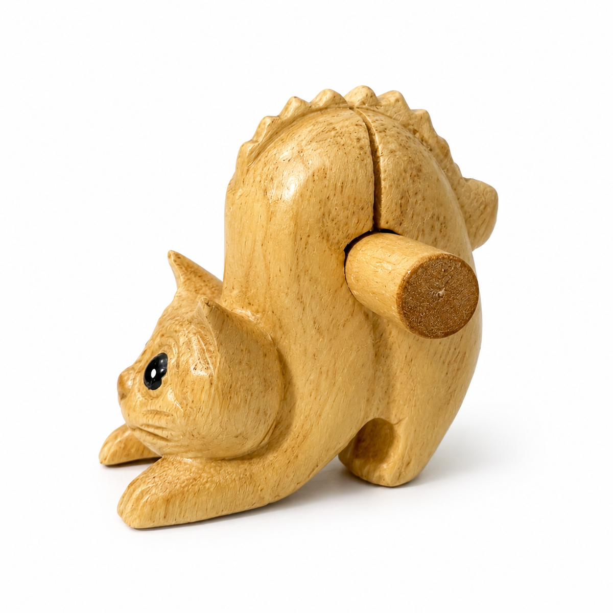 3" Wooden Cat Percussion Whistle Instrument Music Frog Co
