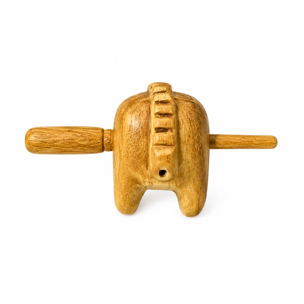 4" Musical Wooden Cat Percussion Whistle Instrument Music Frog Co