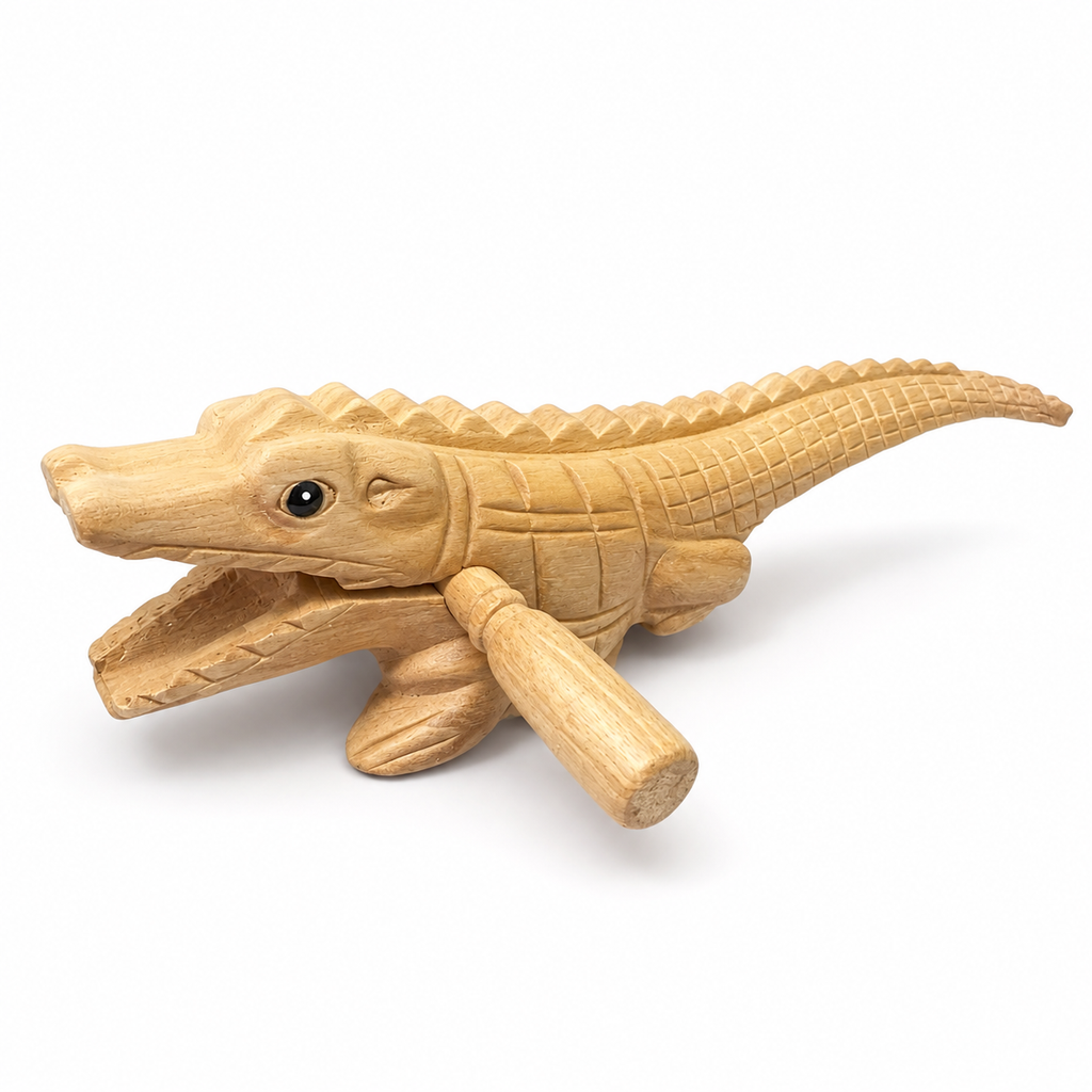 8" Wooden musical percussion intrument alligator Music Frog Co