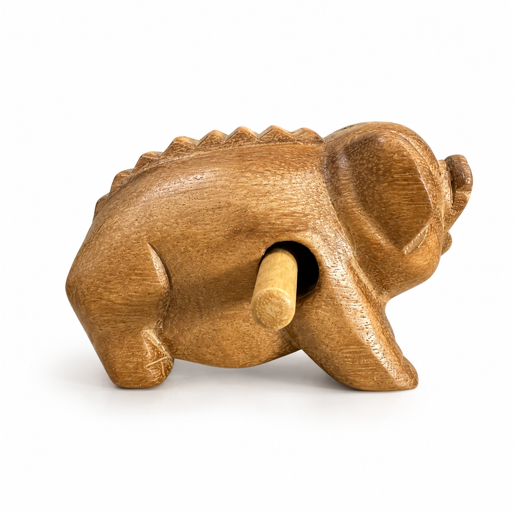 3" Wooden Musical Pig Percussion Instrument Music Frog Co