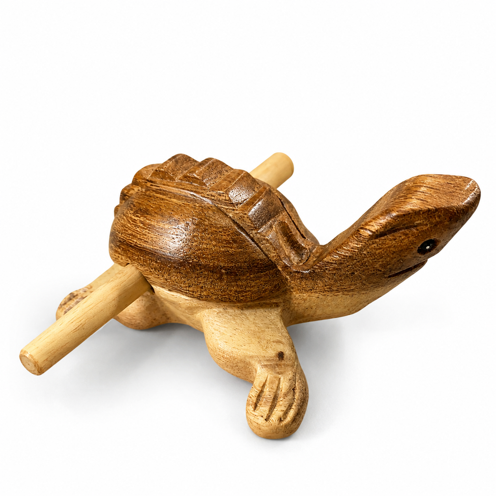 Wooden Musical Turtle Percussion Instrument Music Frog Co