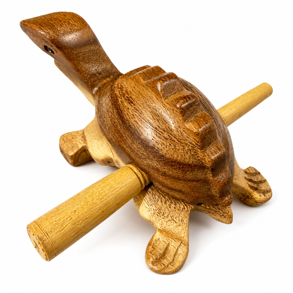 Wooden Musical Turtle Percussion Instrument Music Frog Co