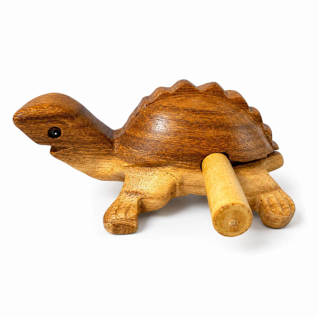 Wooden Musical Turtle Percussion Instrument Music Frog Co