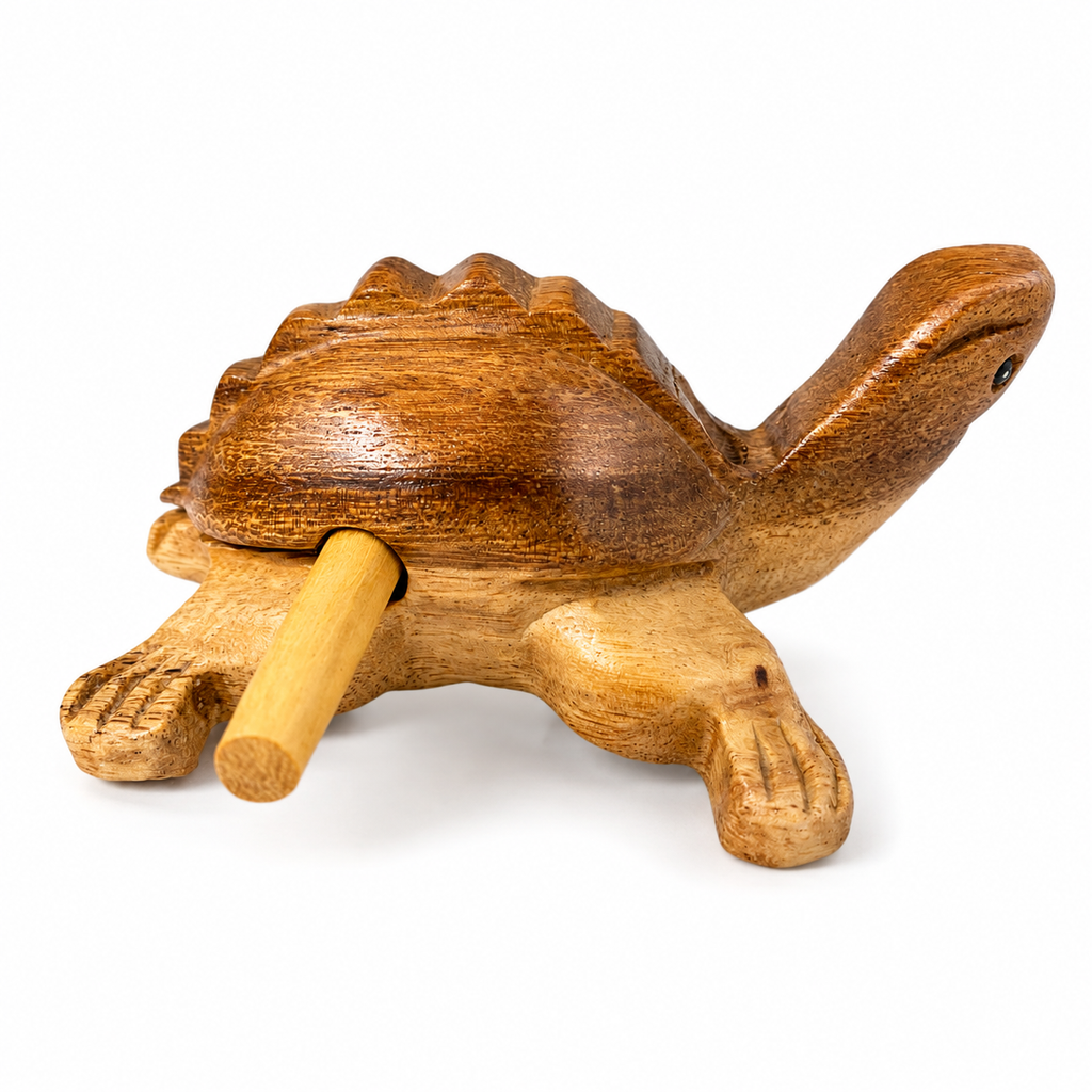 Wooden Musical Turtle Percussion Instrument Music Frog Co