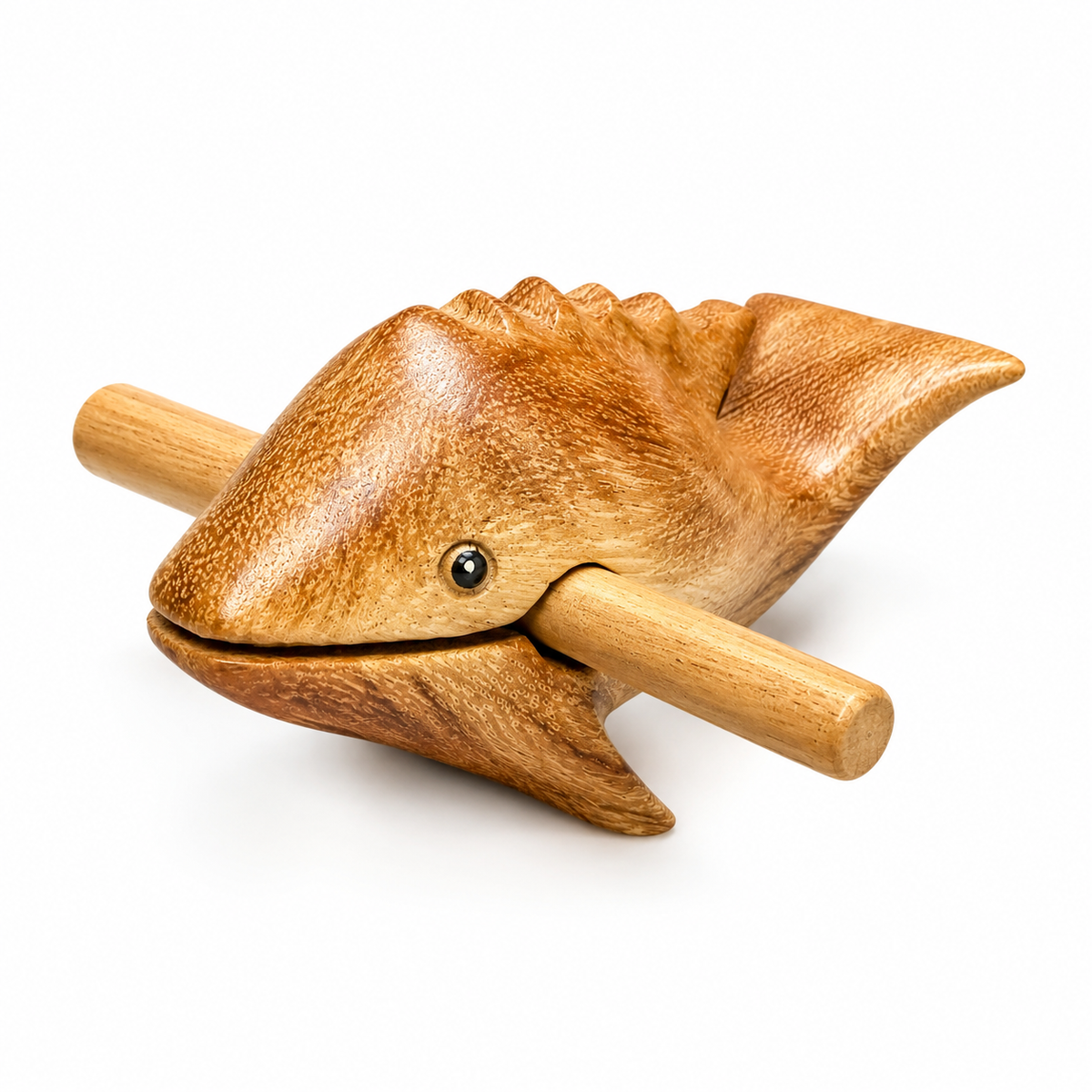 4" Wooden Musical Whistle Dolphin Percussion Instrument Music Frog Co