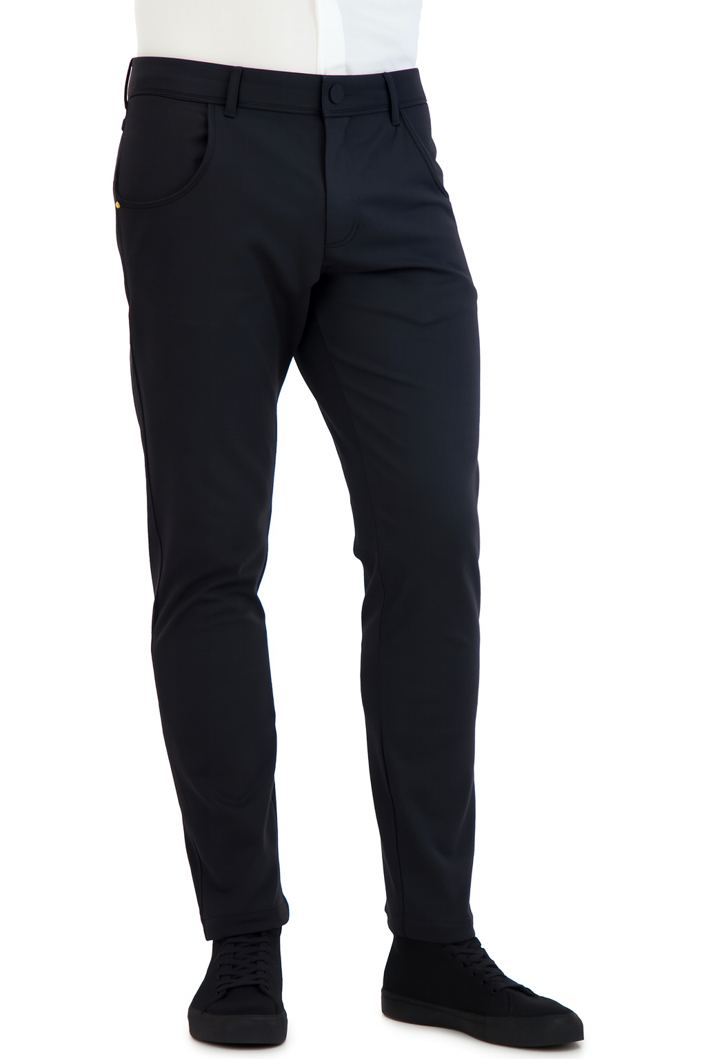 NEW & UPDATED Super - Stretch Men's Chinos //Casual// Black - Performance Collection LEVINAS® Official
