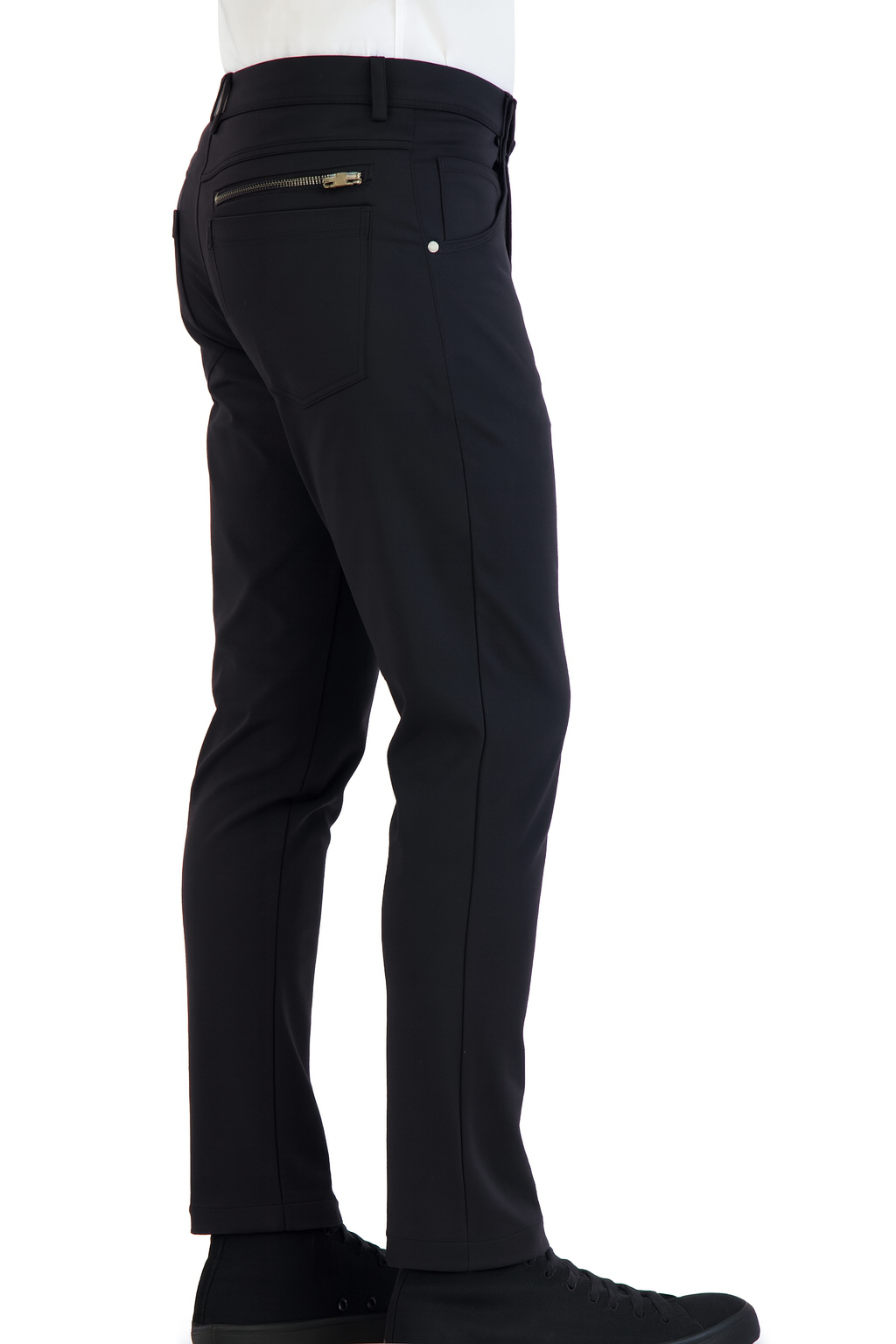 NEW & UPDATED Super - Stretch Men's Chinos //Casual// Black - Performance Collection LEVINAS® Official