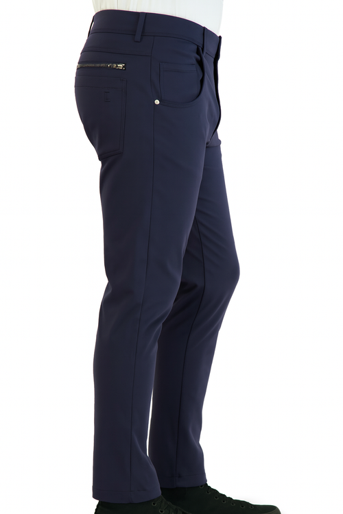 NEW & UPDATED Super - Stretch Men's Chinos //Casual// Navy - Performance Collection LEVINAS® Official