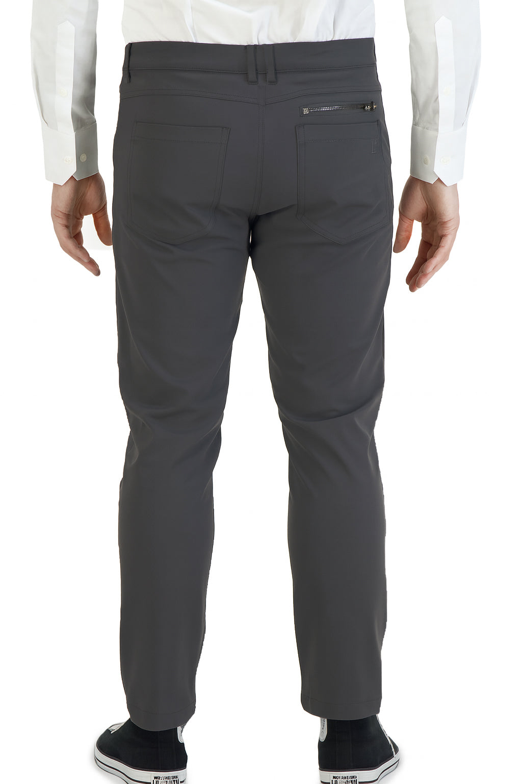 NEW & UPDATED Super - Stretch Men's Chinos //Casual// Dark Charcoal - Performance Collection LEVINAS® Official
