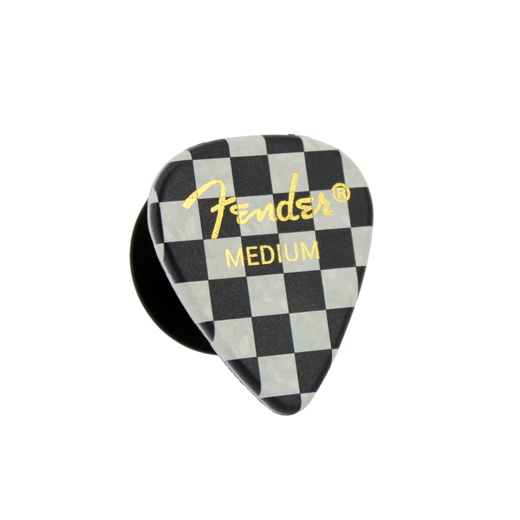 Fender guitar pick phone grip (Checkered) Pluginz Keychains