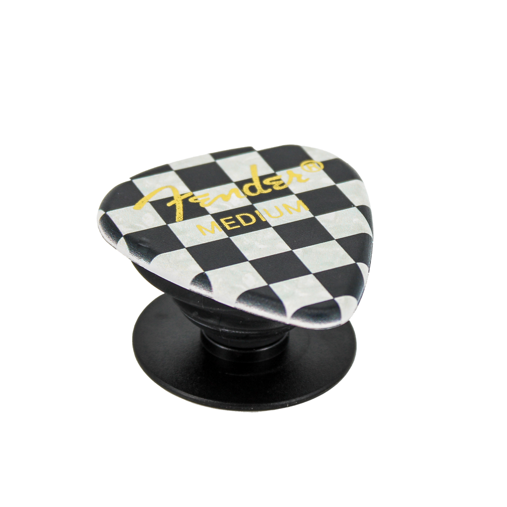 Fender guitar pick phone grip (Checkered) Pluginz Keychains