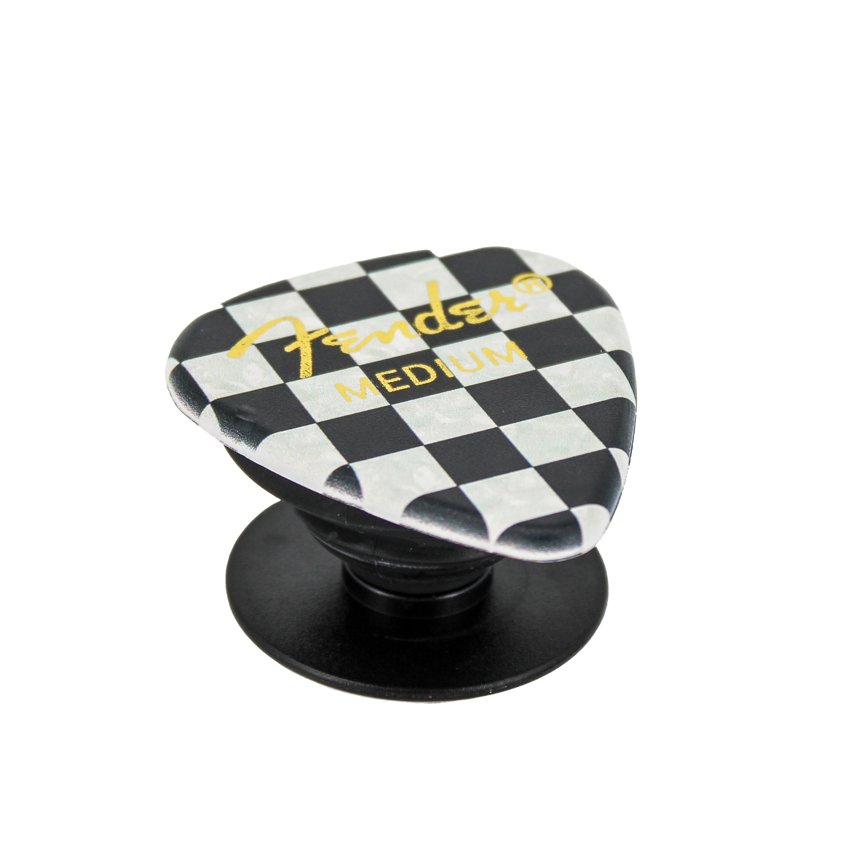 Fender guitar pick phone grip (Checkered) Pluginz Keychains