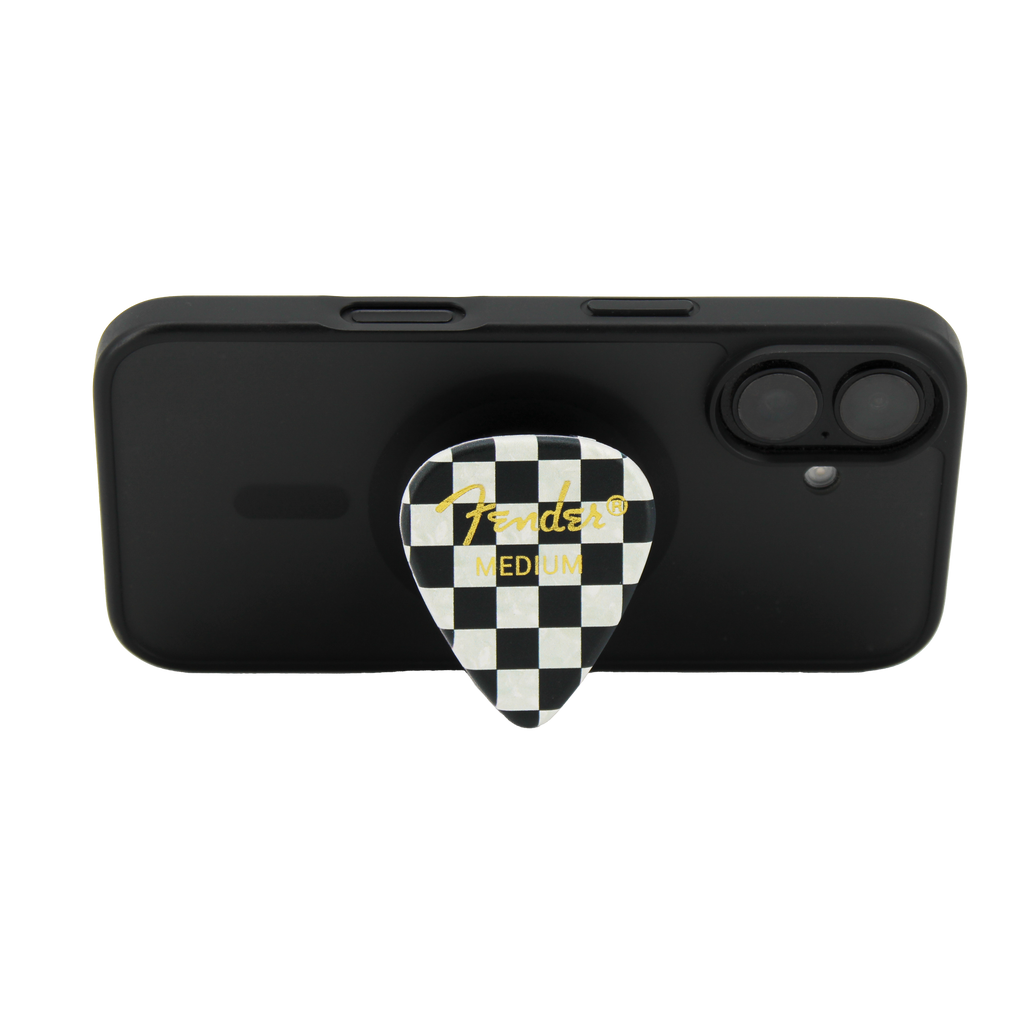 Fender guitar pick phone grip (Checkered) Pluginz Keychains