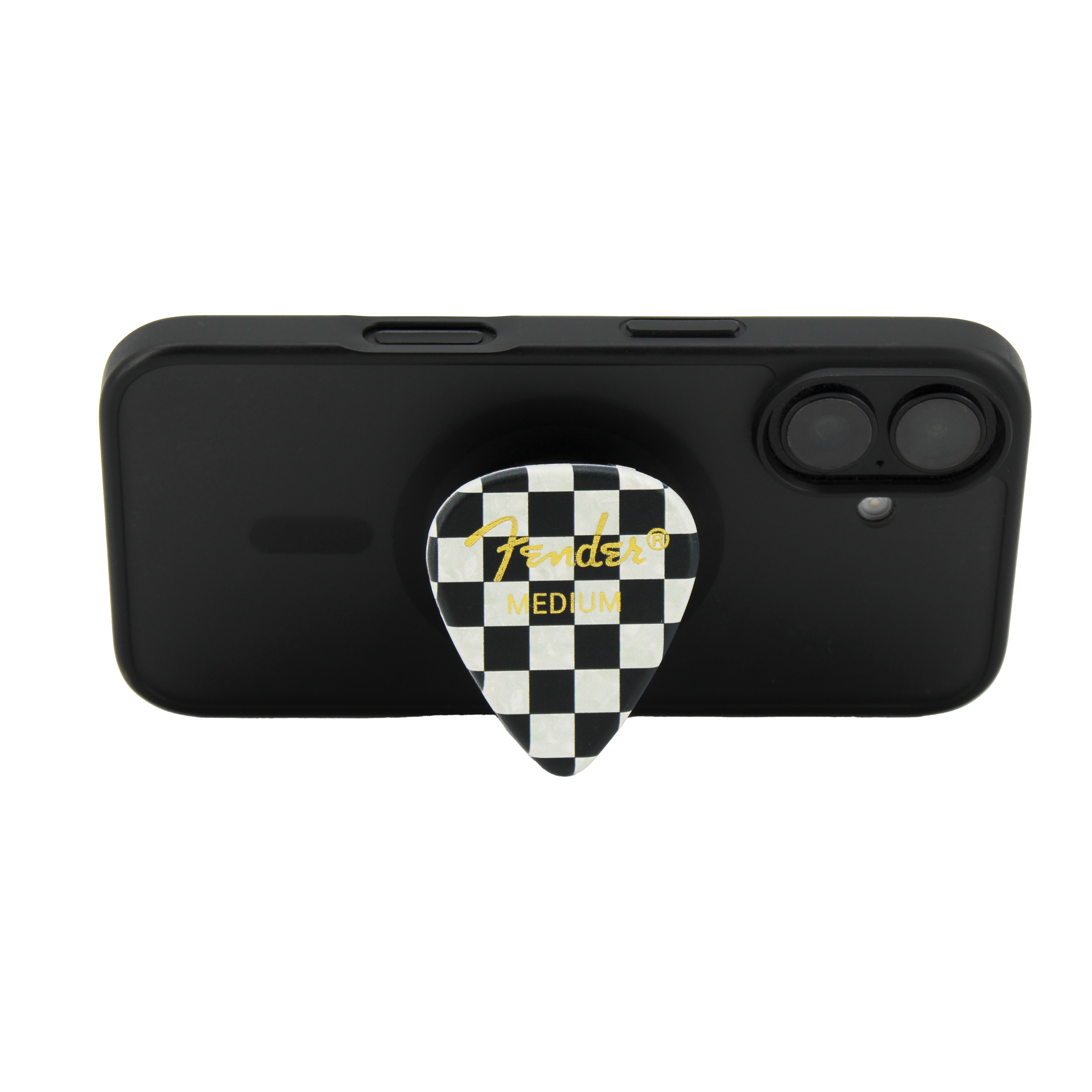 Fender guitar pick phone grip (Checkered) Pluginz Keychains