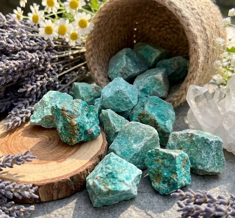 Chrysocolla Mineral Rough Raw Stones (By The Piece or Pound) Amazing Crystals